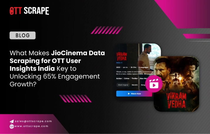 What Makes JioCinema Data Scraping for OTT User Insights India Key to Unlocking 65% Engagement Growth?